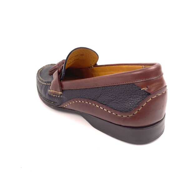 Johnston & Murphy Flex Tassel Loafers Sheepskin Insole Size 9M Made in Brazil - Picture 5 of 13